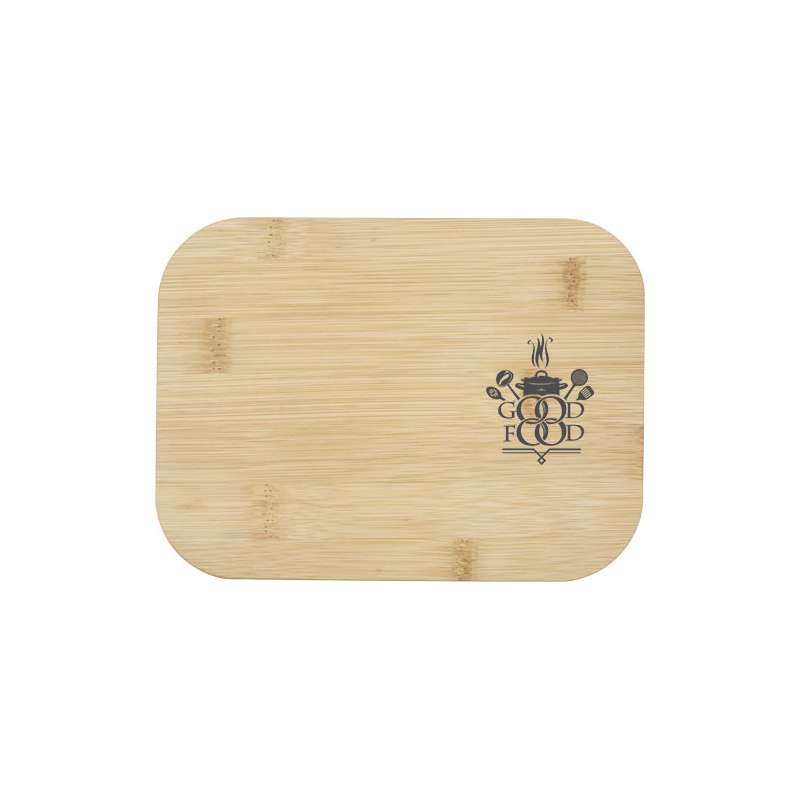 Contenitore di vetro per pranzo con coperchio in bambù - cod. P113276