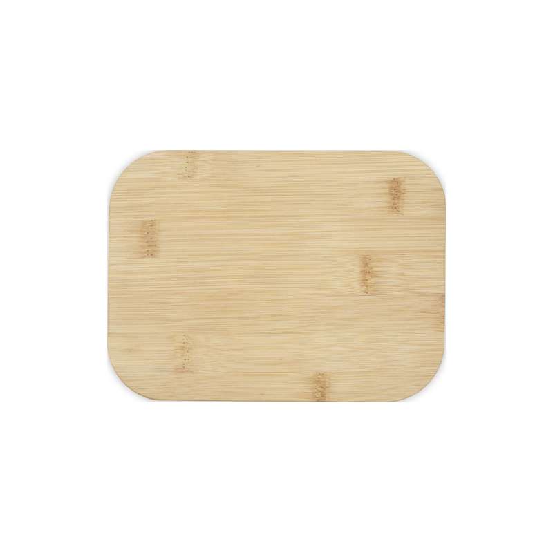 Contenitore di vetro per pranzo con coperchio in bambù - cod. P113276