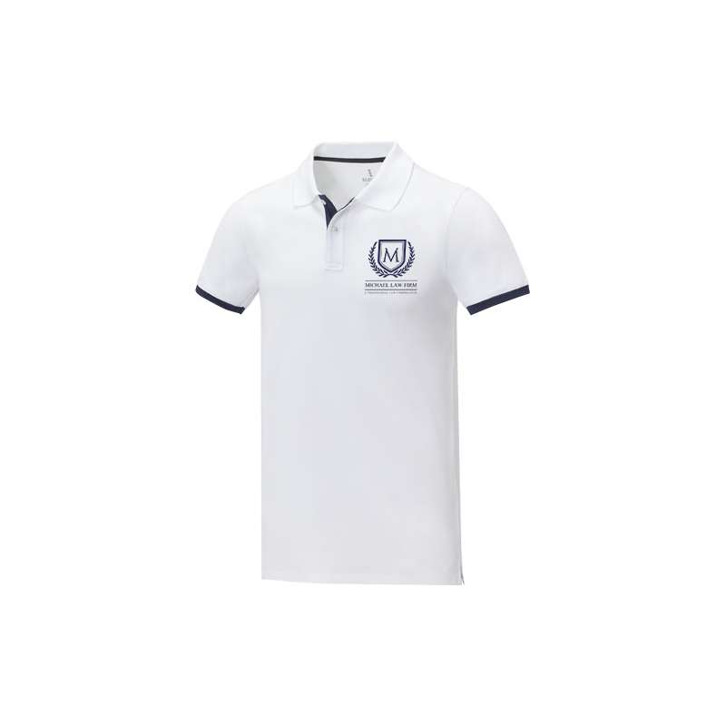 Polo promozionale da uomo bicolore a manica corta - cod. P38110