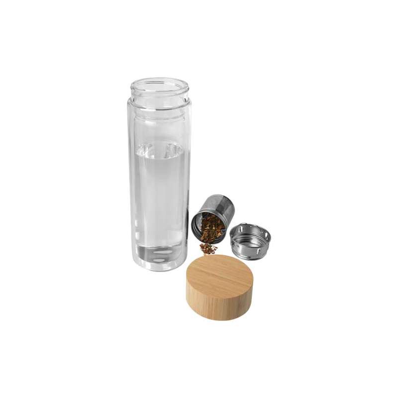 Borraccia con infusore in vetro da 400 ml - cod. P100810