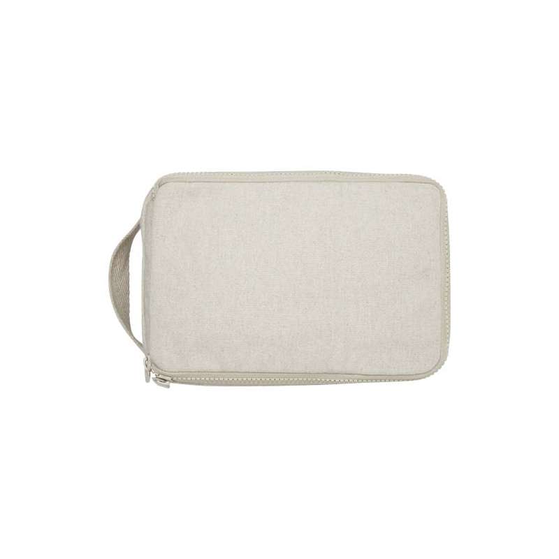 Organizer per articoli per l'igiene personale in cotone riciclato da 500 g/m² Pack Aware™ - cod. P120746