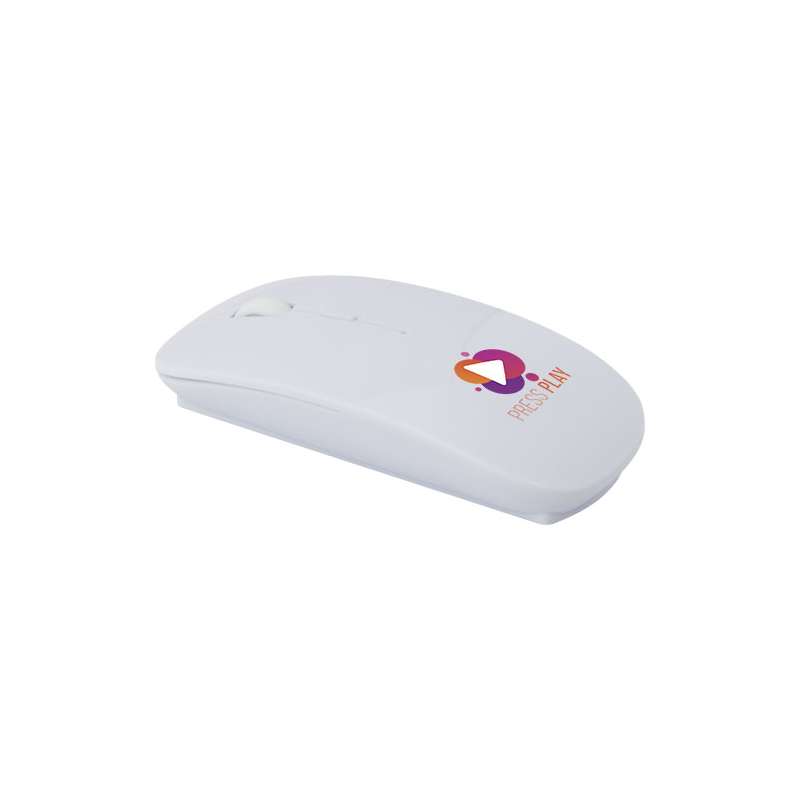 Mouse wireless in plastica riciclata certificata RCS Menlo - cod. P124371