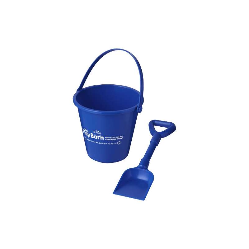 Secchiello e paletta in plastica riciclata Tides - cod. P210241