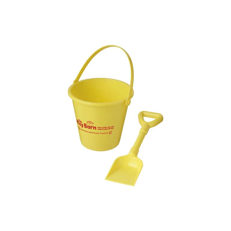 Secchiello e paletta in plastica riciclata Tides - cod. P210241