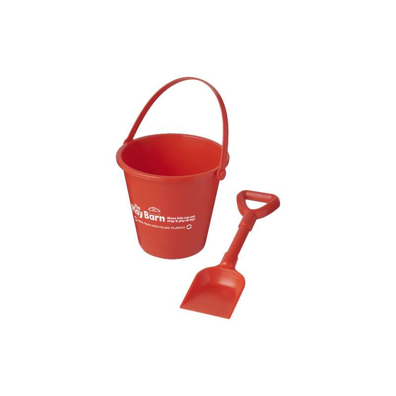 Secchiello e paletta in plastica riciclata Tides - cod. P210241