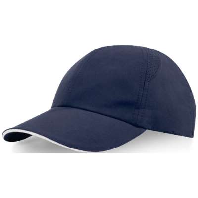 Cappellino cool-fit sandwich a 6 pannelli in materiale riciclato certificato GRS Morion - cod. P37517
