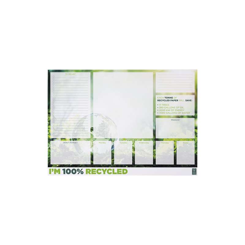 Blocco note A2 con scritte serigrafate - cod. P21278