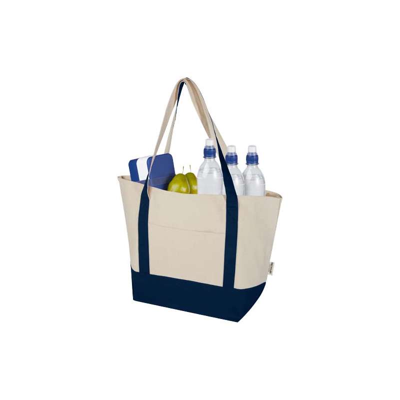 Shopping bags in cotone riciclato f.to 34x48x18 cm. - cod. P120749