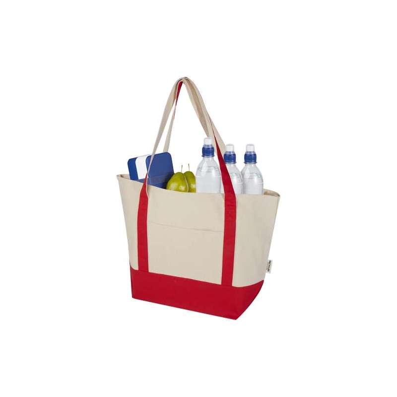 Shopping bags in cotone riciclato f.to 34x48x18 cm. - cod. P120749