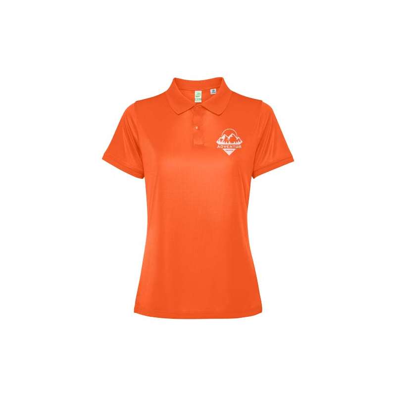 Polo da donna a maniche da stampare - cod. PR0401