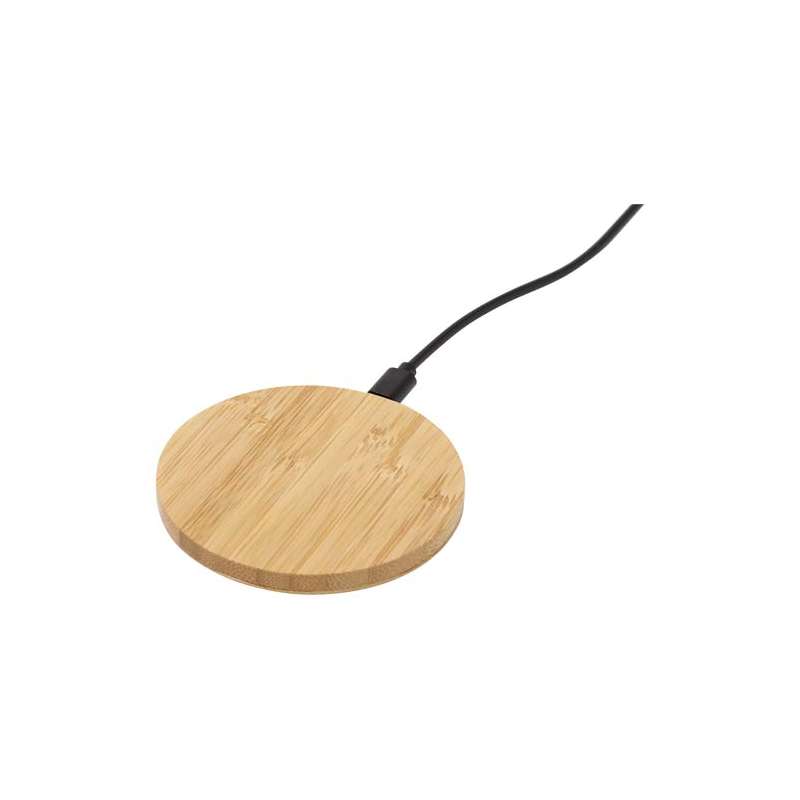 Stazione di ricarica wireless in bambù da 15 W Essence - cod. P124387