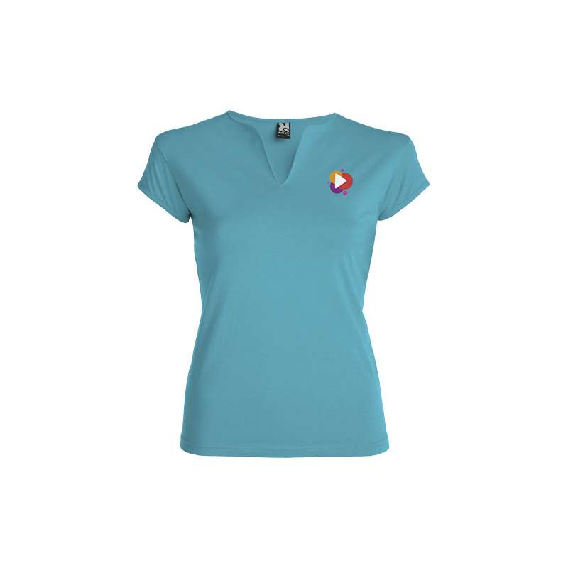 T-shirt aderente con girocollo da donna - cod. PR6532