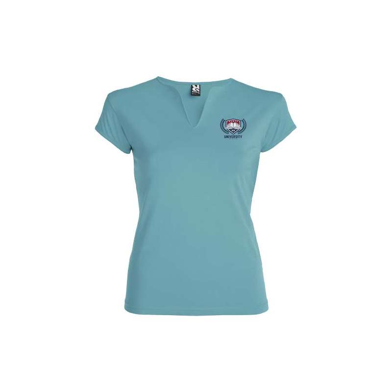T-shirt aderente con girocollo da donna - cod. PR6532