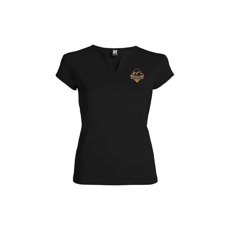T-shirt aderente con girocollo da donna - cod. PR6532