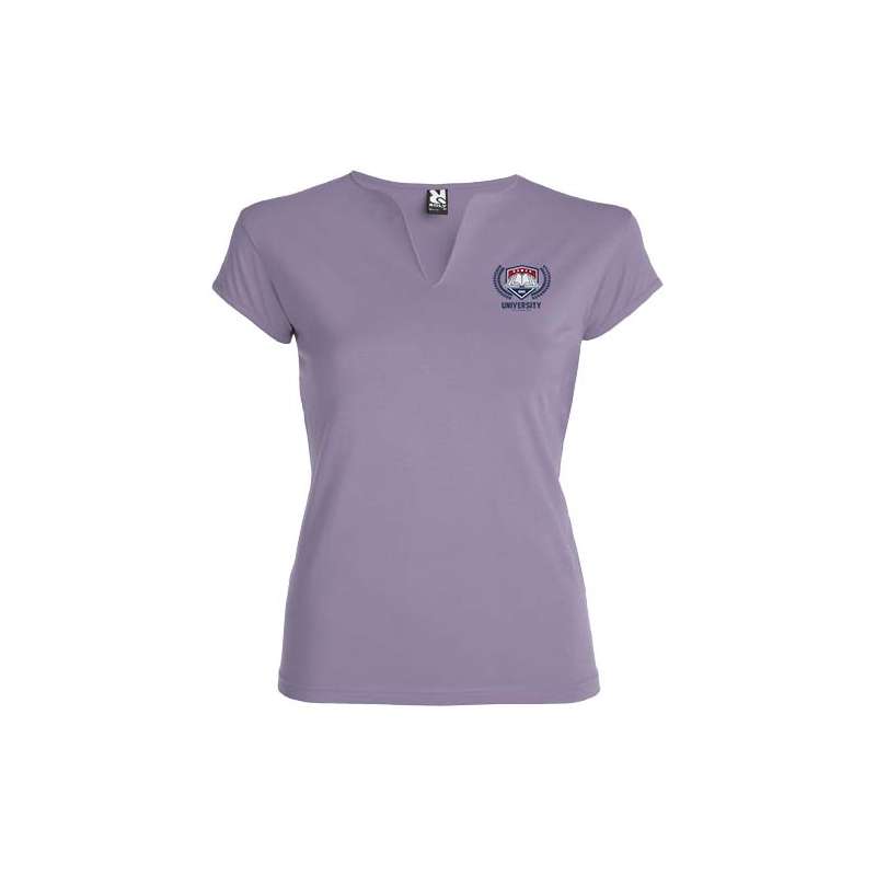 T-shirt aderente con girocollo da donna - cod. PR6532