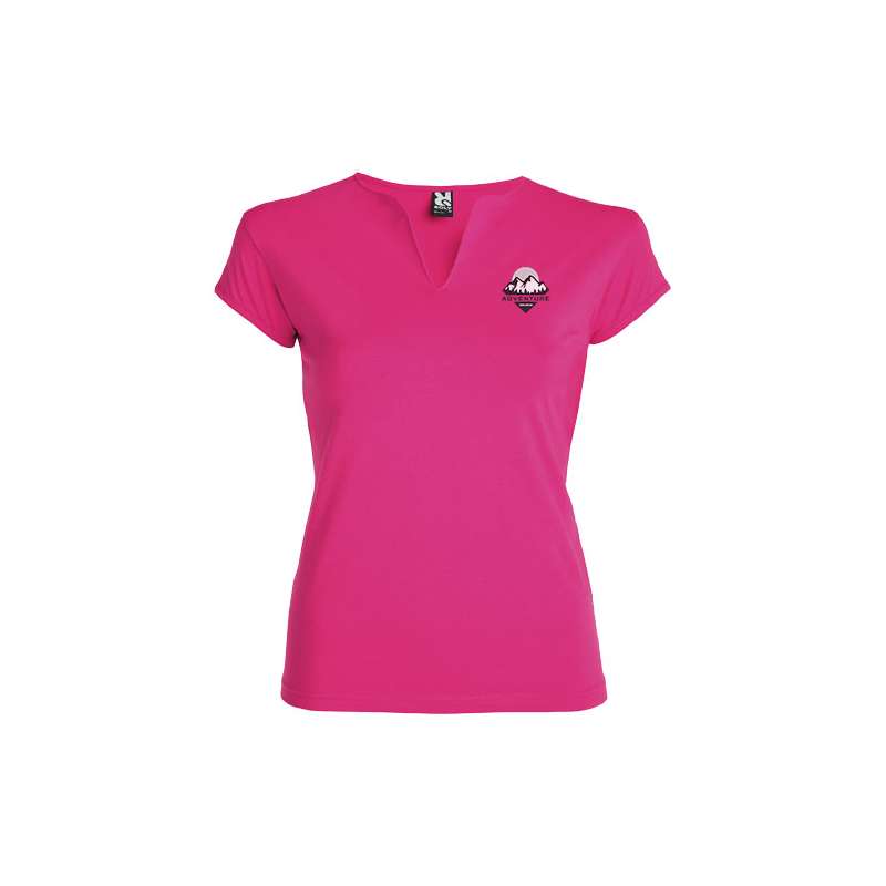T-shirt aderente con girocollo da donna - cod. PR6532