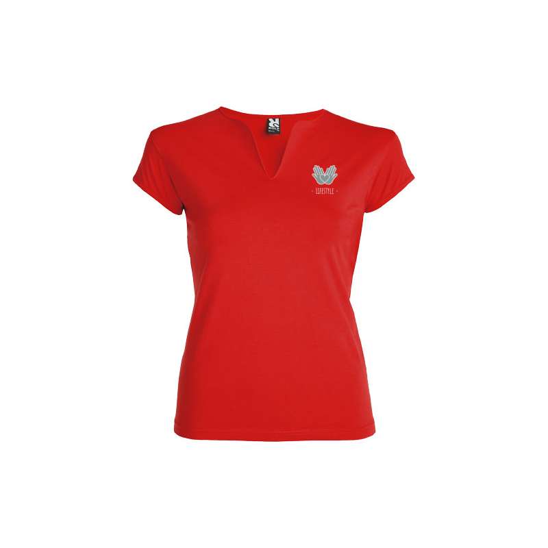 T-shirt aderente con girocollo da donna - cod. PR6532