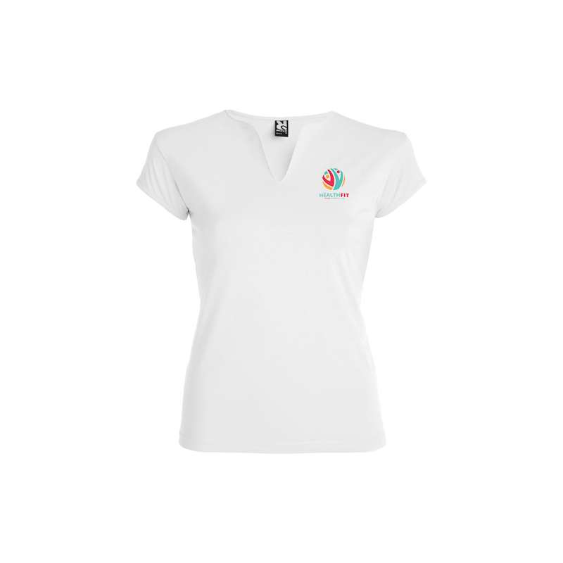 T-shirt aderente con girocollo da donna - cod. PR6532