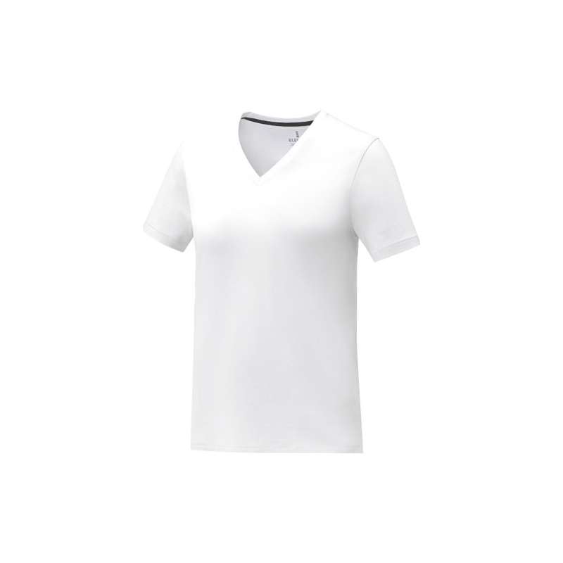 T-shirt da donna con collo a V a manica corta - cod. P38031