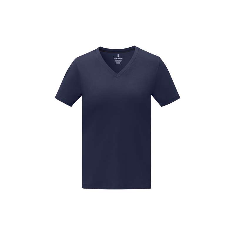 T-shirt da donna con collo a V a manica corta - cod. P38031