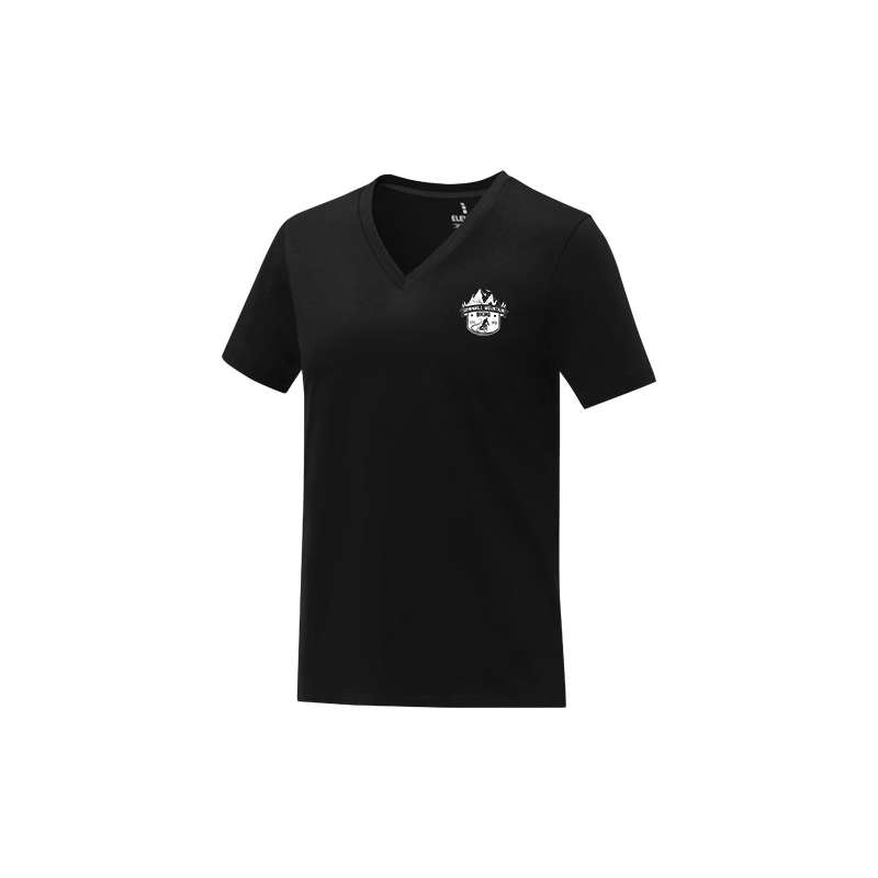 T-shirt da donna con collo a V a manica corta - cod. P38031