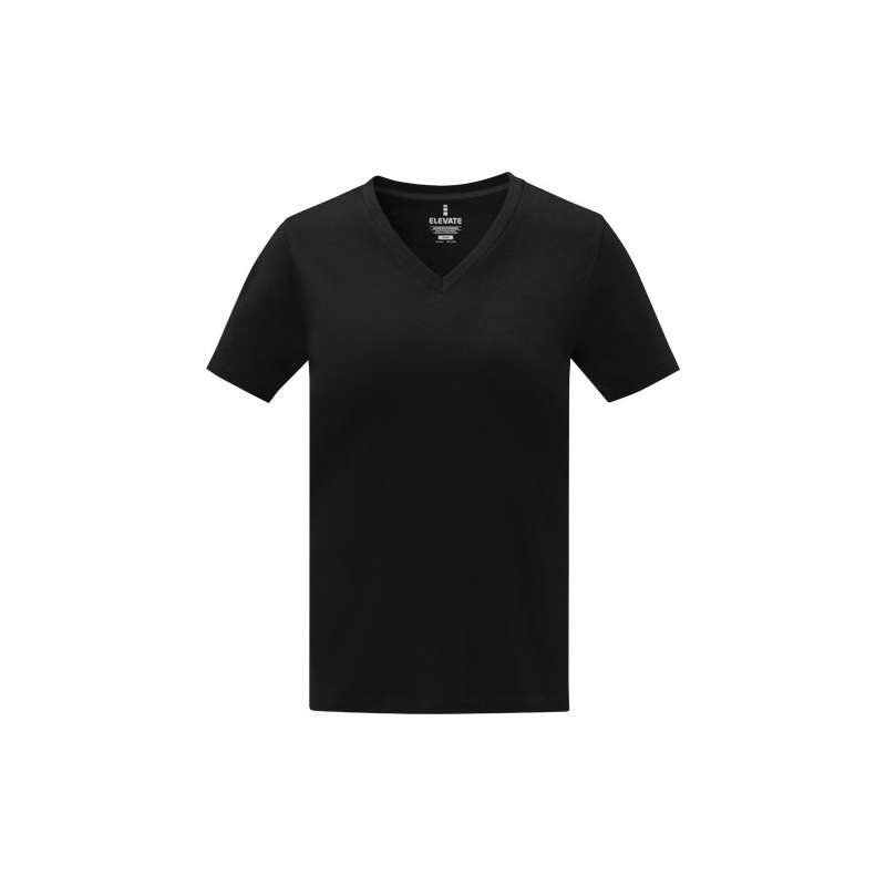 T-shirt da donna con collo a V a manica corta - cod. P38031