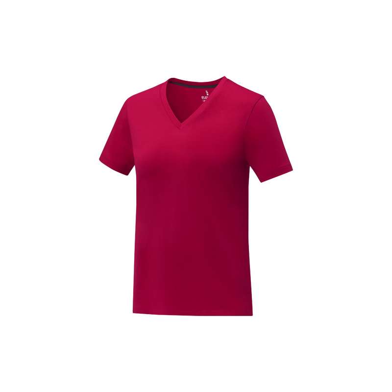 T-shirt da donna con collo a V a manica corta - cod. P38031