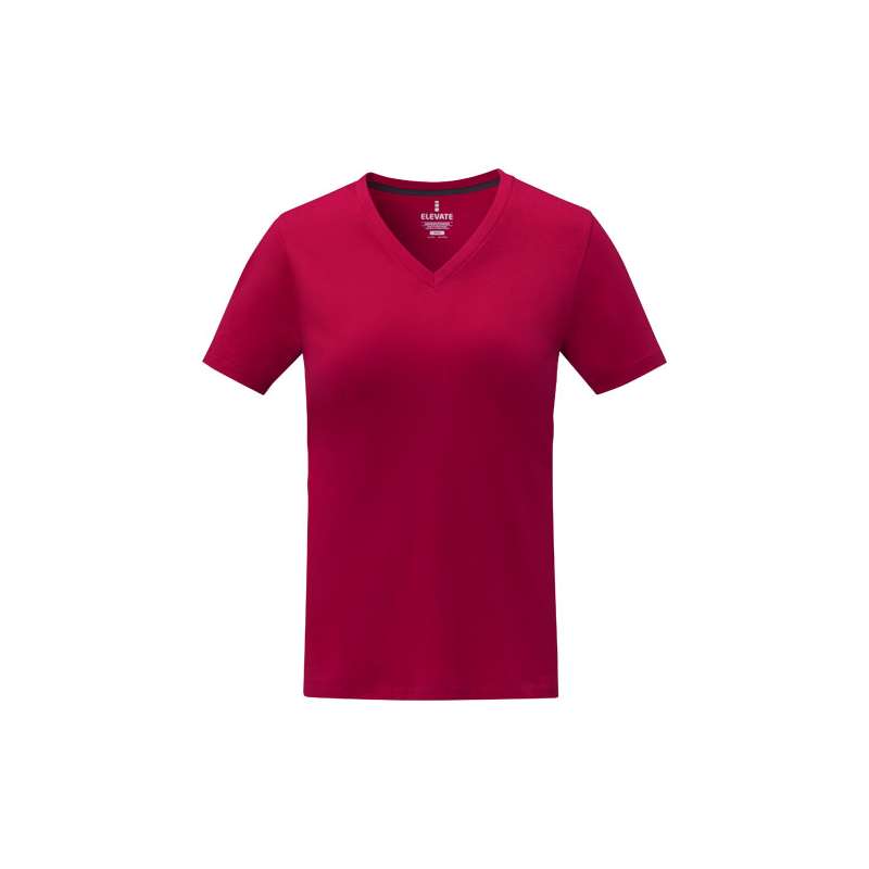 T-shirt da donna con collo a V a manica corta - cod. P38031