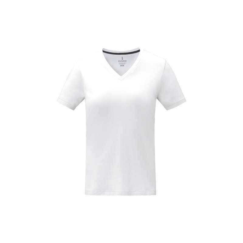 T-shirt da donna con collo a V a manica corta - cod. P38031