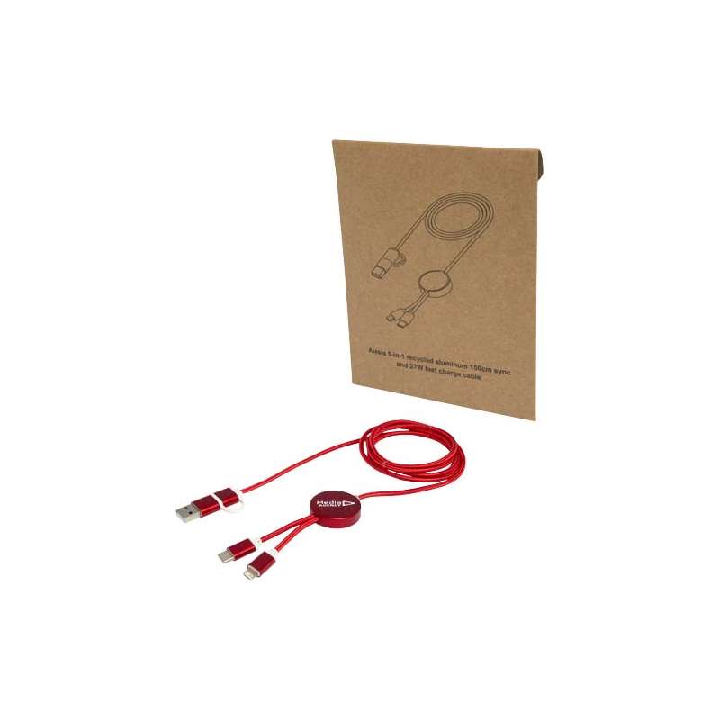 Cavo di ricarica 5-in-1 da personalizzare - cod. P124425