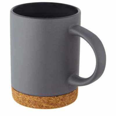 Tazza in ceramica da 425 ml con base in sughero Neiva - cod. P100901
