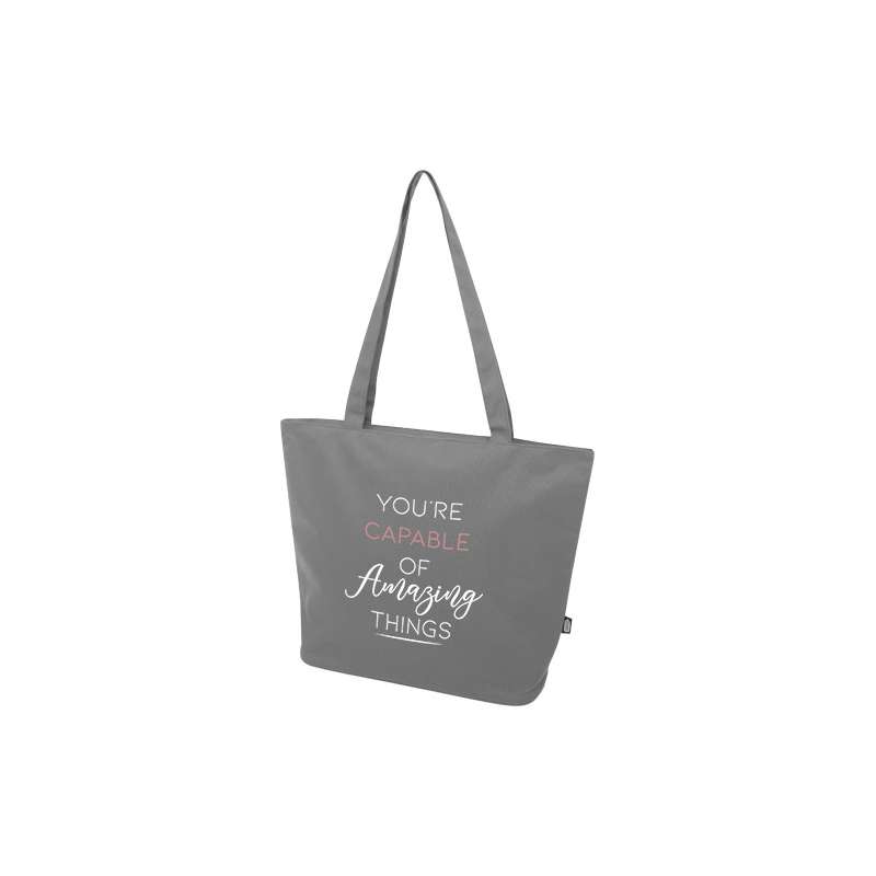Tote bag personalizzabile con cerniera 47x36x17 cm. - cod. P130052