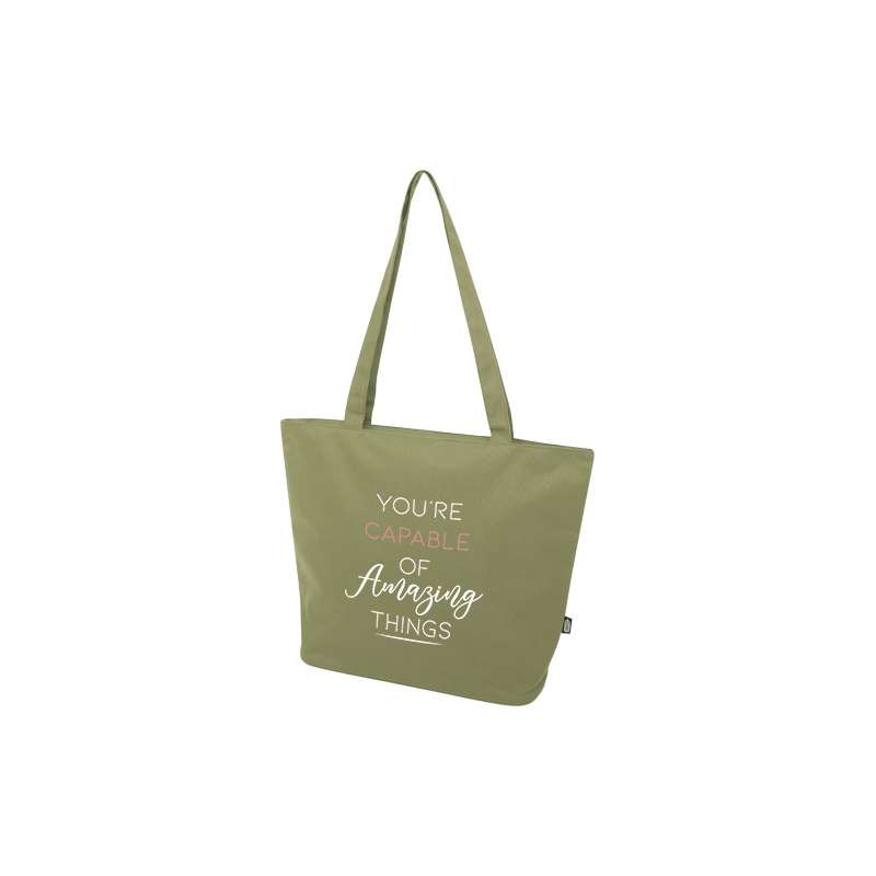 Tote bag personalizzabile con cerniera 47x36x17 cm. - cod. P130052