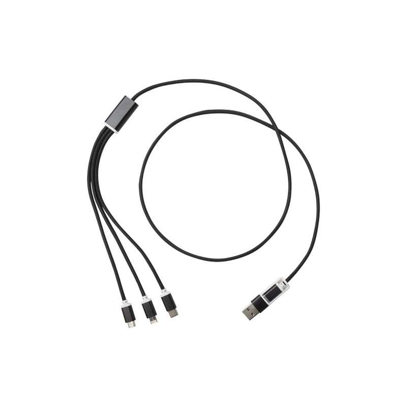 Cavo di ricarica 5 in 1 da personalizzare con scritte - cod. P124386