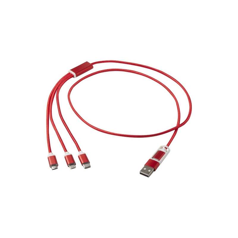 Cavo di ricarica 5 in 1 da personalizzare con scritte - cod. P124386