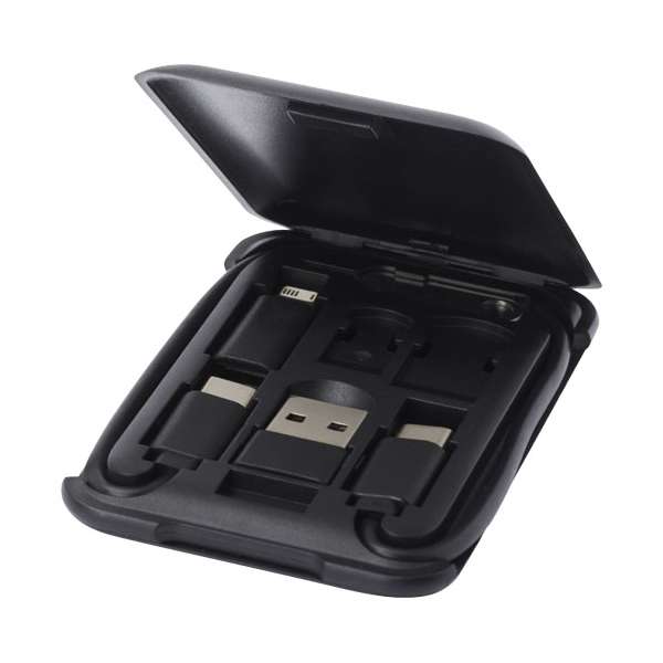 Cavo di ricarica modulare in plastica riciclata con supporto per telefono Savvy - cod. P124361