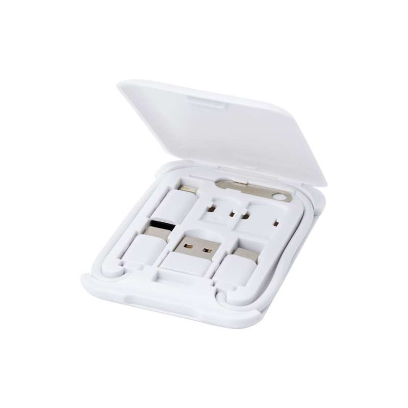 Cavo di ricarica con supporto per telefono con logo - cod. P124361