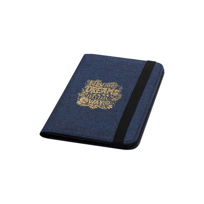 Portapassaporto in PET riciclato certificato GRS con protezione RFID Ross - cod. P130058