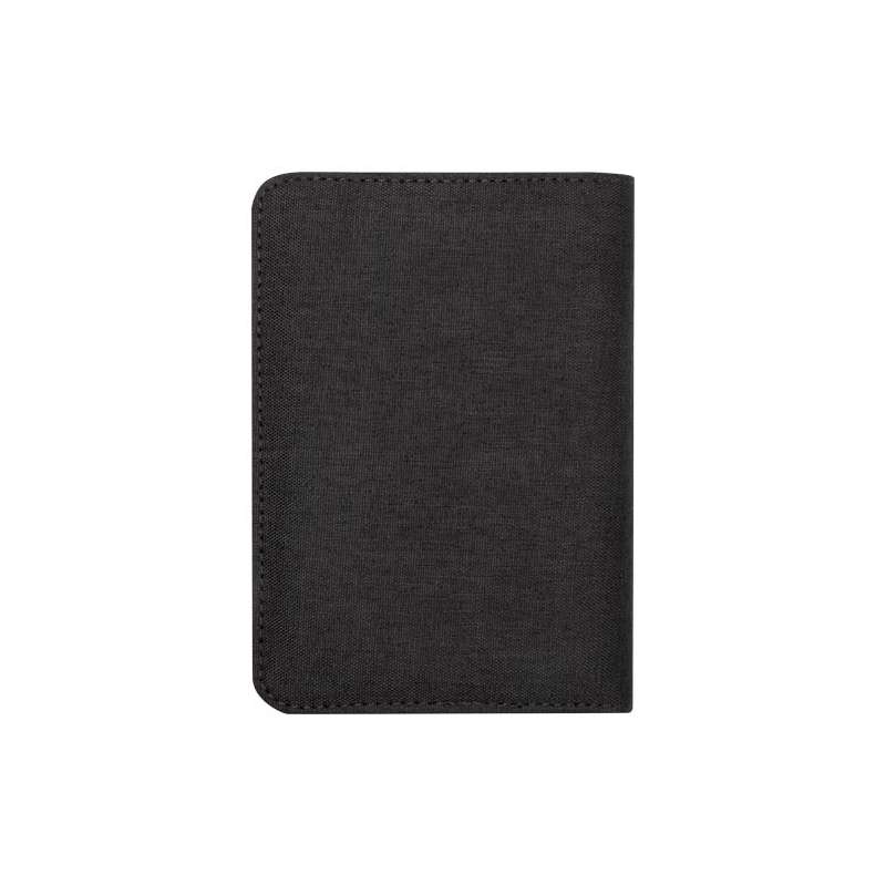 Portapassaporto in PET riciclato certificato GRS con protezione RFID Ross - cod. P130058