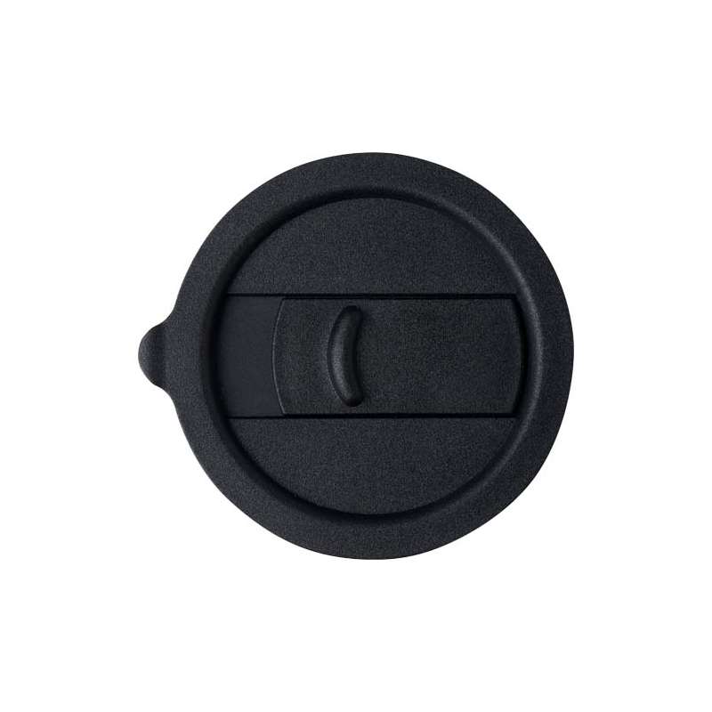 Bicchiere in ceramica con involucro in silicone e coperchio da 330 ml - cod. P100808