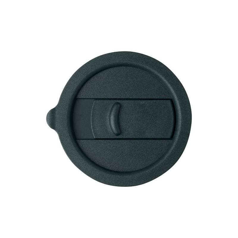 Bicchiere in ceramica con involucro in silicone e coperchio da 330 ml - cod. P100808