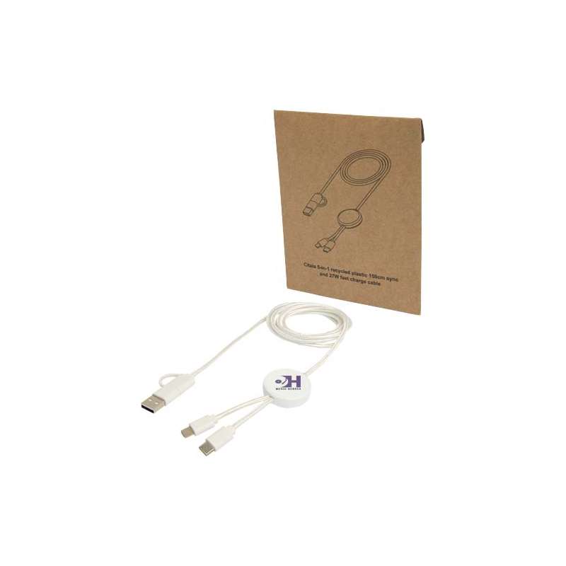 Cavo di ricarica 5-in-1 con logo - cod. P124428