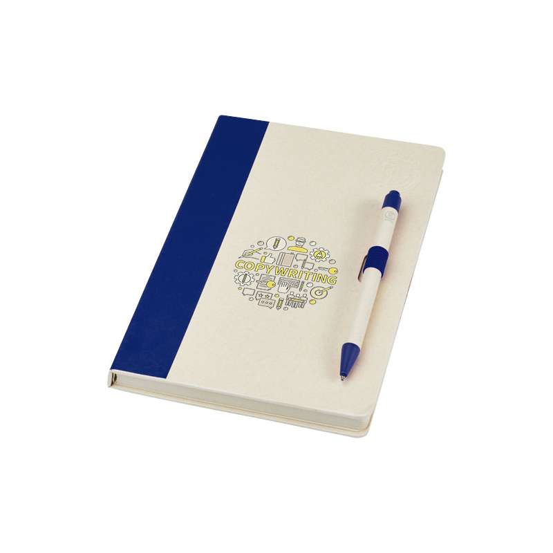 Blocco note A5 da 80 fogli a righe con penna a sfera - cod. P107811