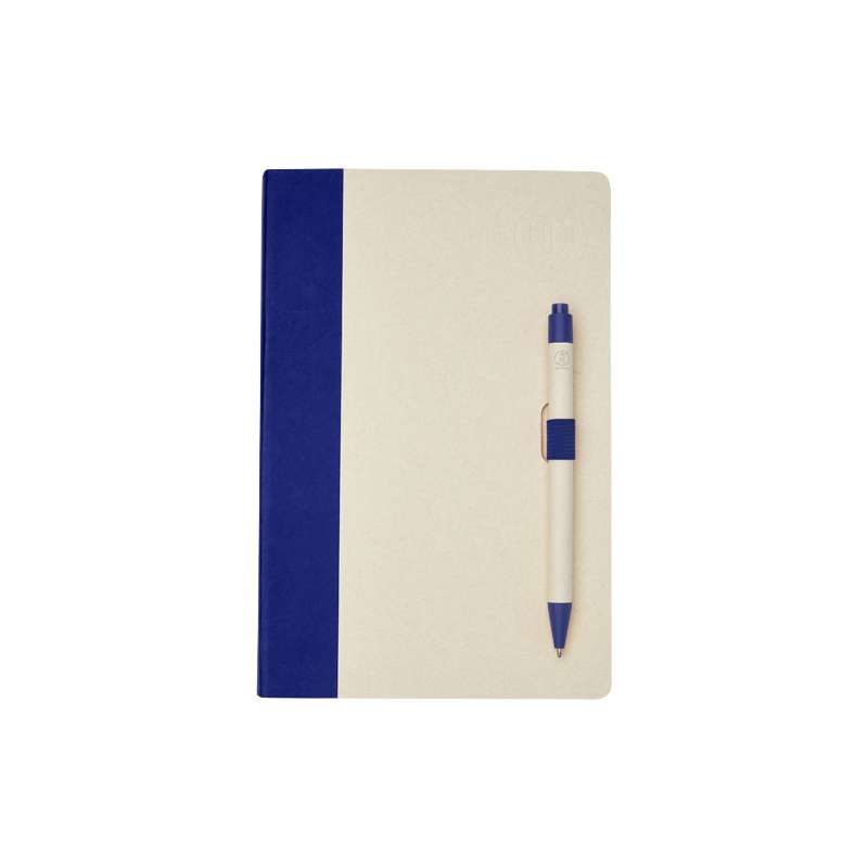 Blocco note A5 da 80 fogli a righe con penna a sfera - cod. P107811