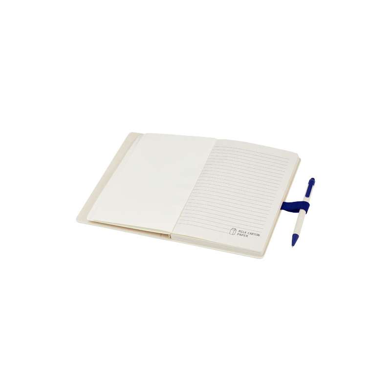 Blocco note A5 da 80 fogli a righe con penna a sfera - cod. P107811