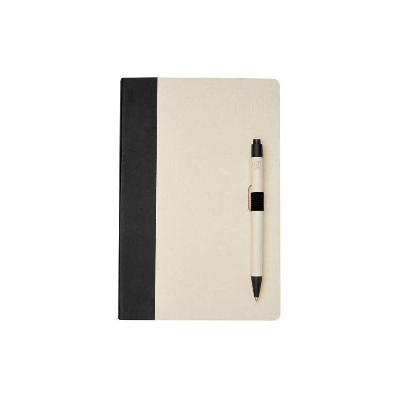 Blocco note A5 da 80 fogli a righe con penna a sfera - cod. P107811