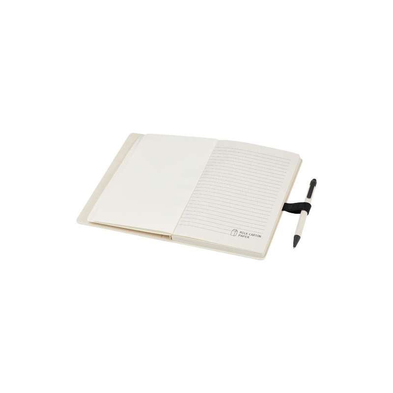 Blocco note A5 da 80 fogli a righe con penna a sfera - cod. P107811