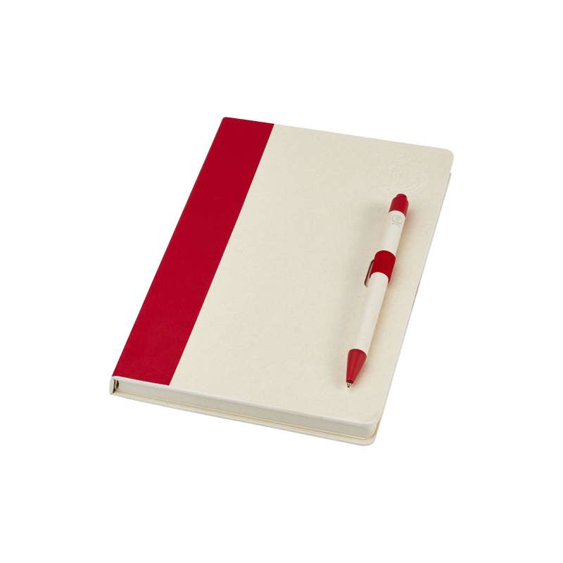 Blocco note A5 da 80 fogli a righe con penna a sfera - cod. P107811