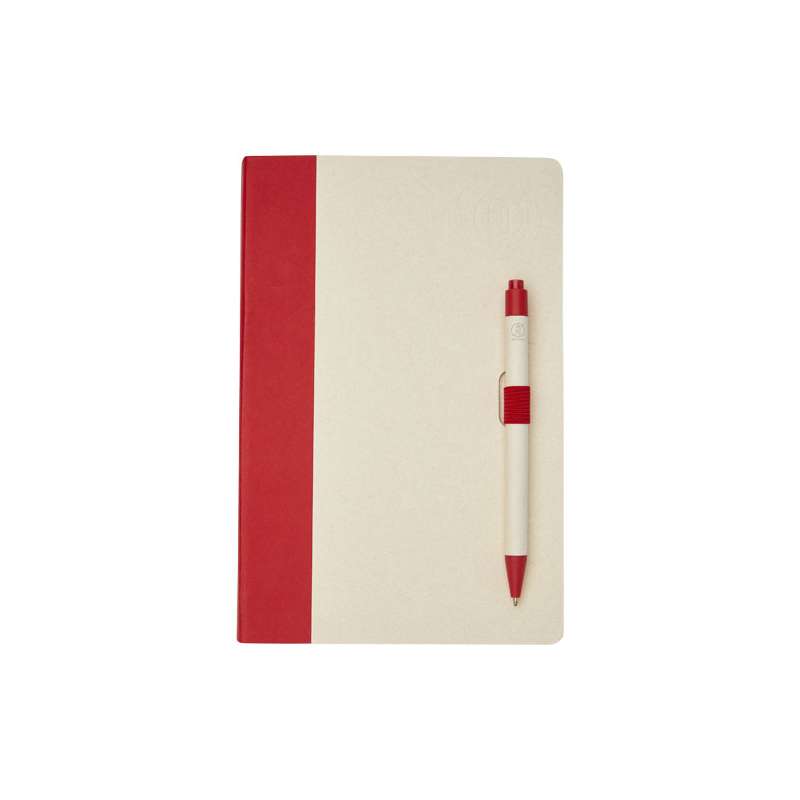 Blocco note A5 da 80 fogli a righe con penna a sfera - cod. P107811