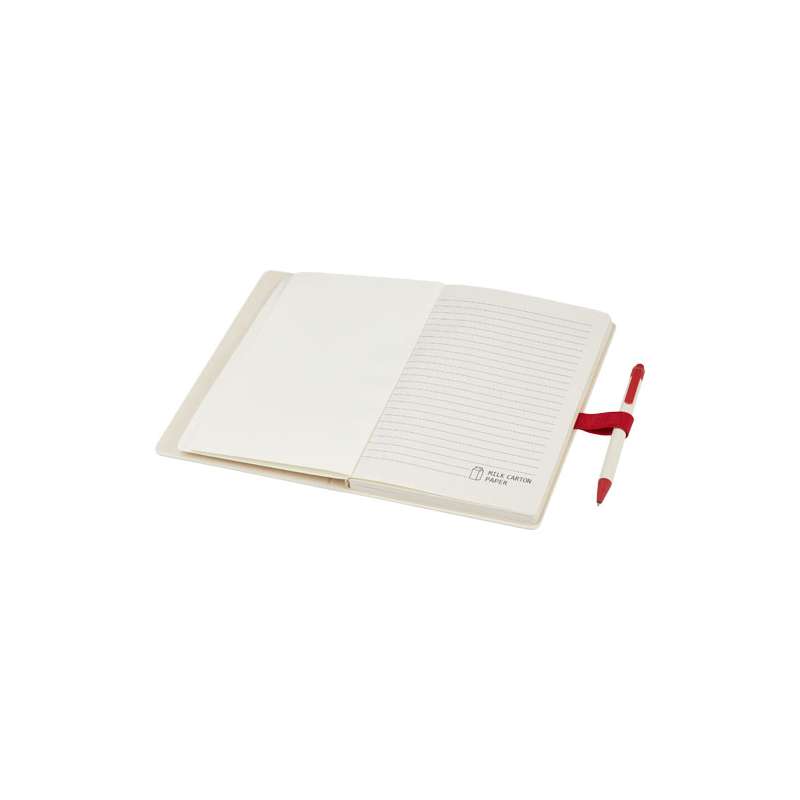 Blocco note A5 da 80 fogli a righe con penna a sfera - cod. P107811